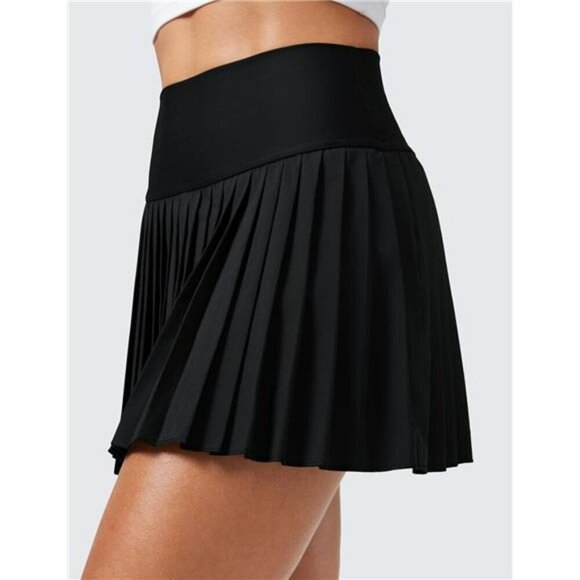 CRZ YOGA Pleated Tennis Skirt High Waist Skort with Pockets Workout Golf - Picture 4 of 7